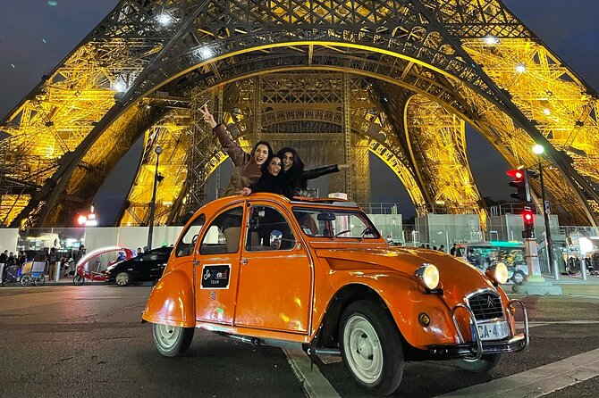 2-hour Private Night Ride in a Citroën 2CV in Paris - Place Vendôme and the Opera Garnier corridor: jewelry glamour with a Paris-nerd wink