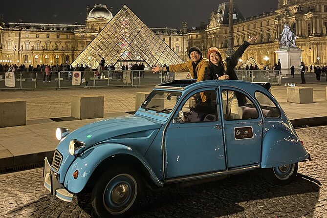 2-hour Private Night Ride in a Citroën 2CV in Paris - Notre-Dame area and the Seine quays: iconic façades from the right angle