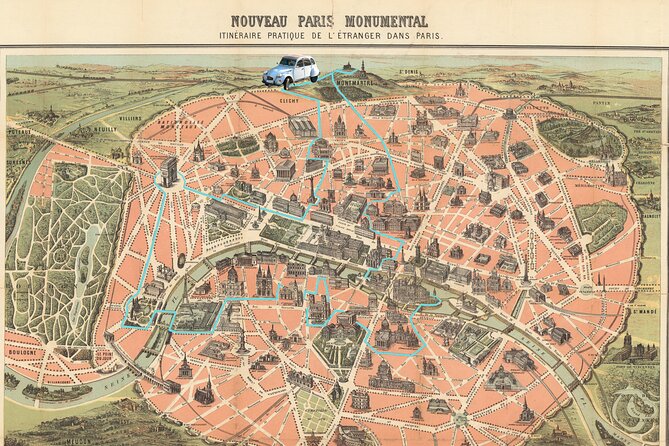 3H Grand Paris Tour in 2CV CITROEN - Starting in Saint-Germain-des-Prés: Pickup and the First Left Bank Sweep