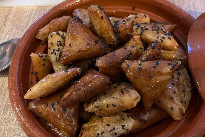 Authentic Moroccan Dinner & Cooking Workshop in Paris - Briouates workshop: sweet almond and honey, made the hands-on way