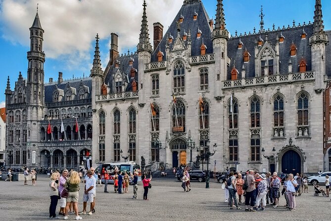 Bruges Highlights & Hidden Gems Small-group from Paris by Minivan - The Guided Walking Tour (11:15–14:00): Belfort, the Market, and Medieval Center Hits