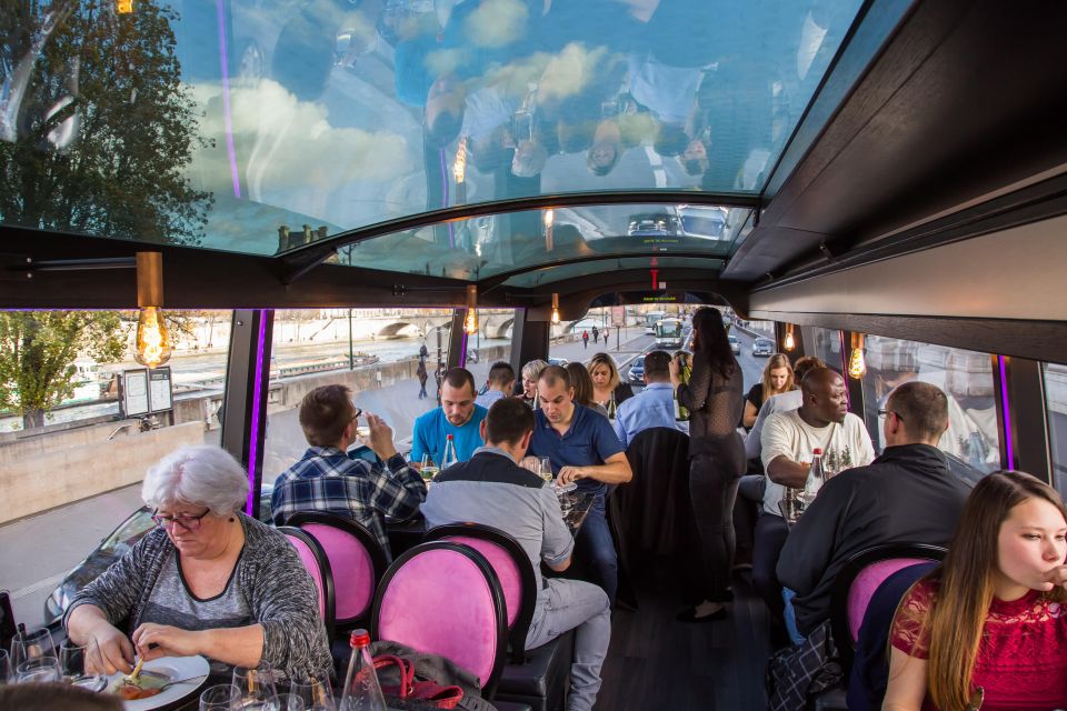 Bus Toqué Champs Elysées Tour w/ 3-Course Dinner & Champagne - Boarding the Bus Toqué: what the first 15 minutes feel like