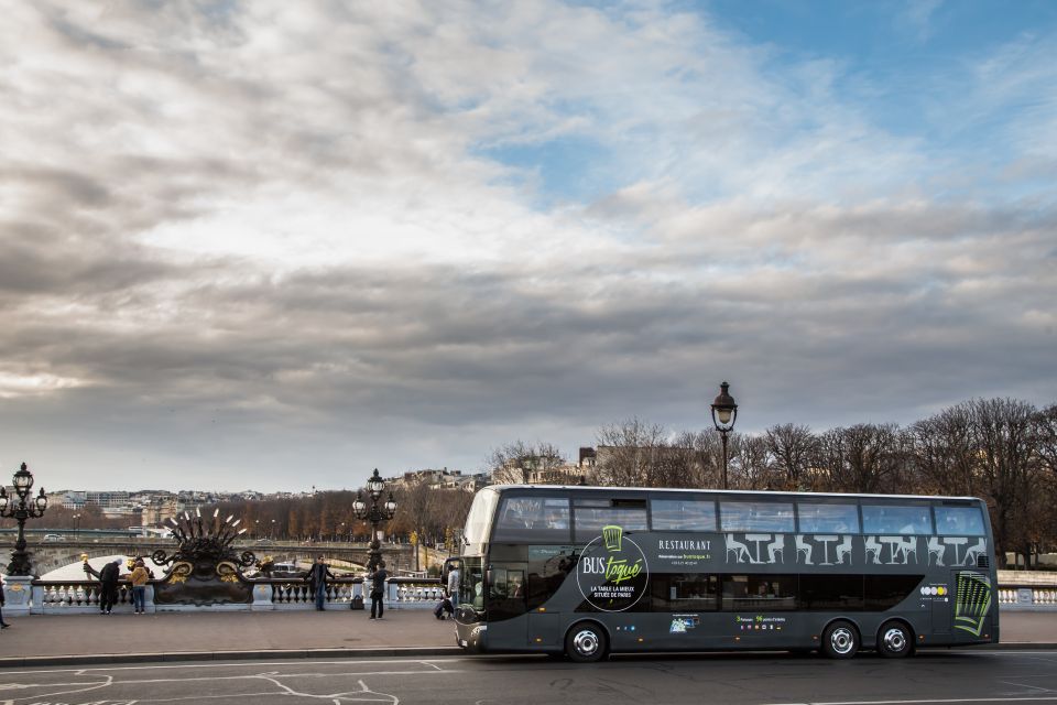 Champs Elysées Bus Toqué Lunch w/ a Glass of Champagne - The Views Are the Main Character