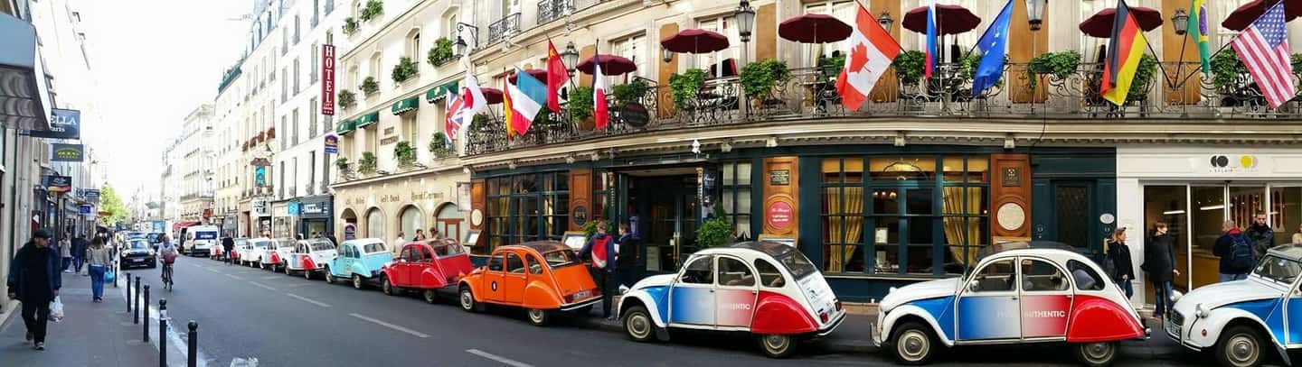 Classic, Romantic Paris: 3-Hour Vintage 2CV Tour - The Marais chapter: Place des Vosges, Passage Sully, and Village Saint Paul