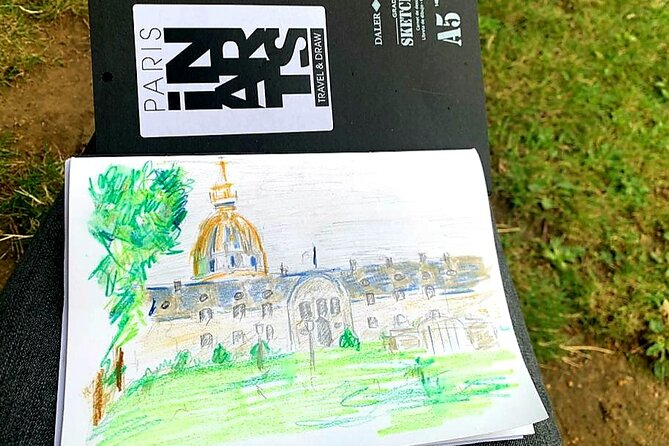 Drawing workshop/creative notebook during a walk from the Invalides to the Petit Palais - Price and value: what $94.93 buys you in real terms