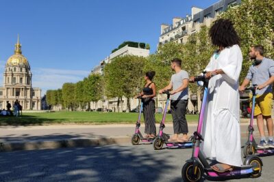 Electric scooter rental in Paris Full Day - The Audio App: Multilingual Stories Without the Headache