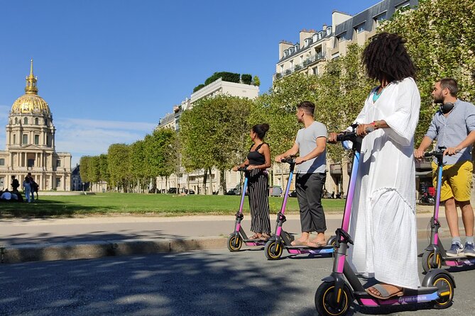 Electric scooter rental in Paris Full Day - The Audio App: Multilingual Stories Without the Headache