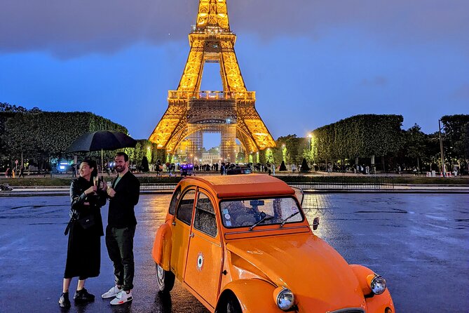 Experience the Magic of Paris By Night: A 2-Hour Iconic 2CV Tour - Saint-Germain-des-Prés: a Romanesque church stop with real street energy