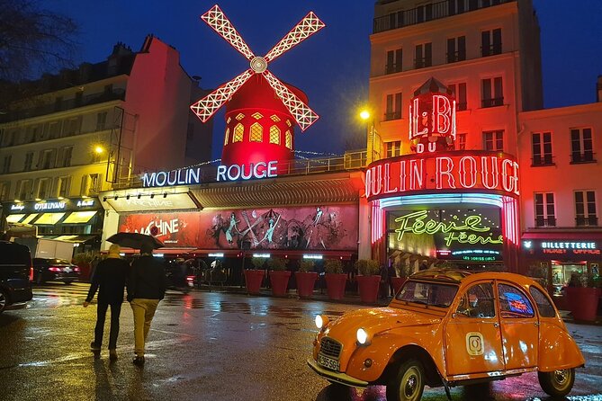 Experience the Magic of Paris By Night: A 2-Hour Iconic 2CV Tour - Beyond the big landmarks: Louvre, Marais, Quartier Latin, Pantheon, and a Marie de’ Medici garden break