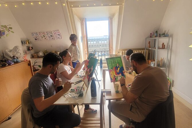 Fun Painting Class in a Professional Art Studio with a View - Where to Meet: Hôtel de Ville Area, Then Straight Up to Art Space