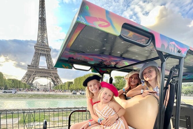 Guided and Private Tour of Paris by Golf Cart - Eiffel Tower from the outside: the Paris anchor without committing to a ticket