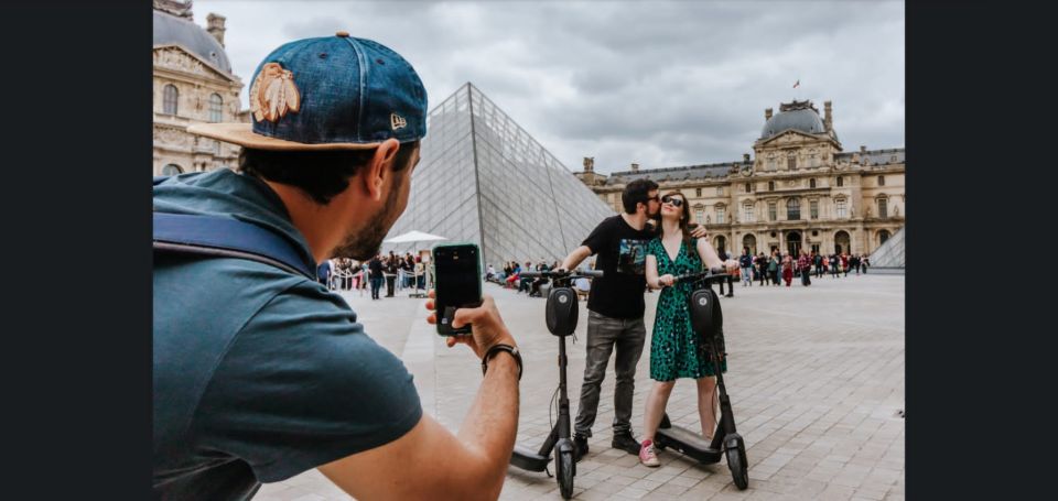 Guided Electric Scooter Tour of Paris - Pont Alexandre III and the Notre-Dame Area From the Right Angle