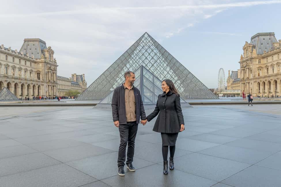 Louvre area photo shoot by Paris photographer - What You Get After the Shoot: 200+ Originals in High-Res JPEG
