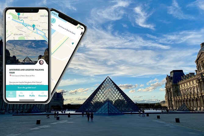 Mysteries & Legends, smartphone audioguided walking tour - Start smart at 115 Pl. du Carrousel