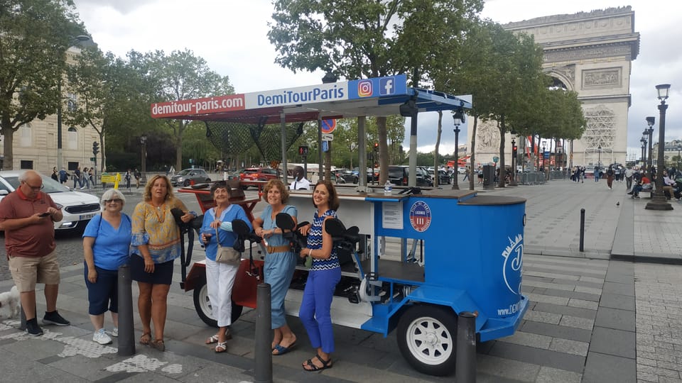 Paris: 1.5-Hour Eiffel Tower Beer Bike Tour - First, the ride setup at 63 Av. de la Grande Armée