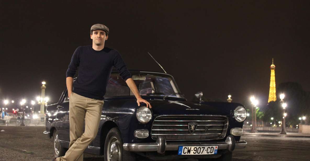 Paris: 1.5-Hour Vintage Car Night Tour - Key things to know before you go