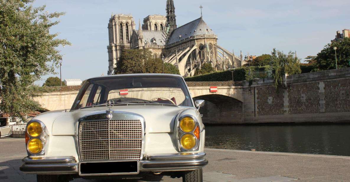 Paris: 2.5-Hour Guided Vintage Car Tour and Wine Tasting - Key points before you go