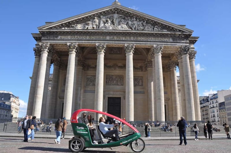 Paris: 2 hours Emily Tour in a Private Rickshaw bike - Stop-by-stop: the Emily in Paris loop on a private bike