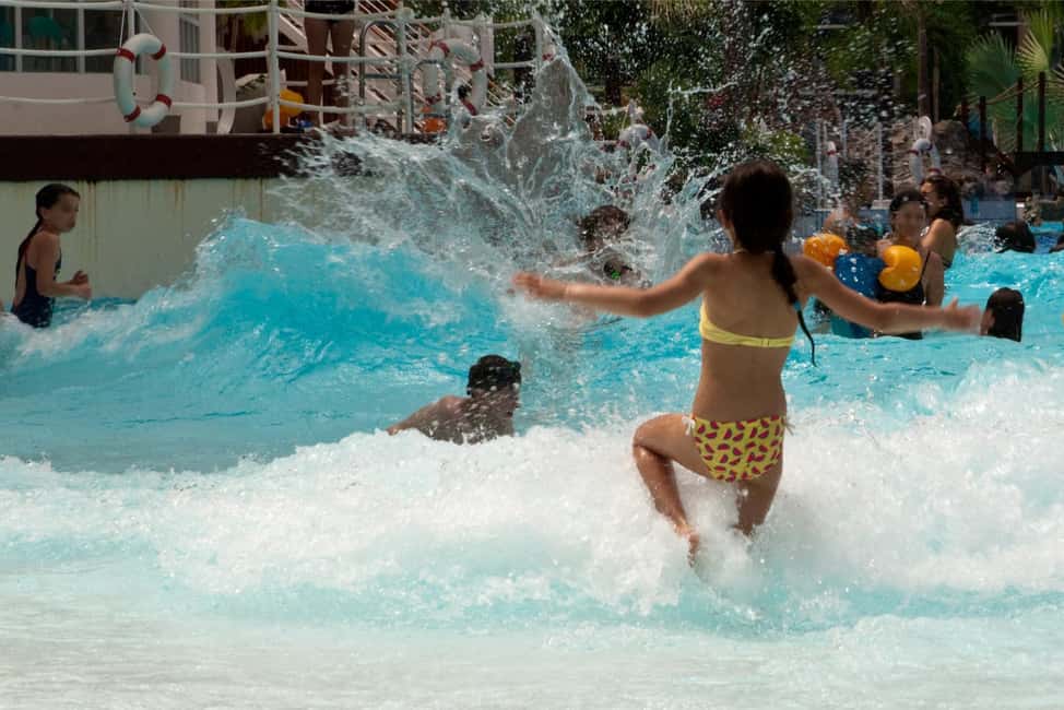 Paris: Aquaboulevard Water Park Entrance Ticket - Water play games: waterfalls, geysers, water cannons, and more