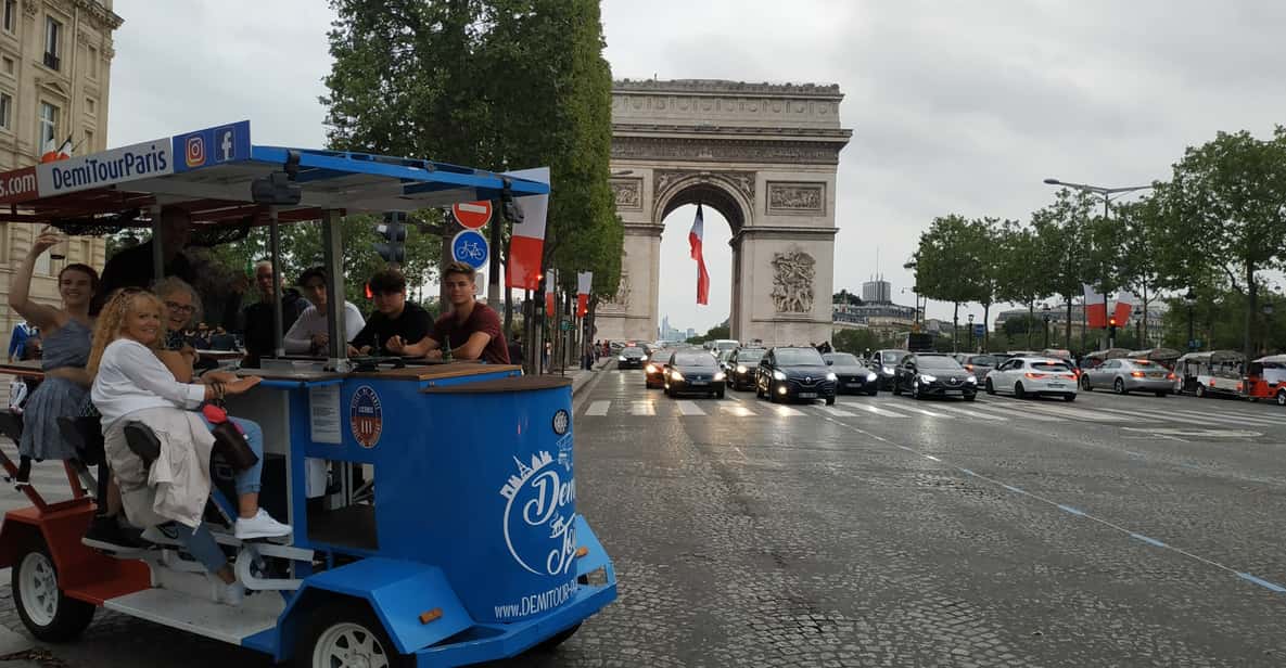 Paris: Beer Bike Bar With Drinks Included - Key points to know before you book