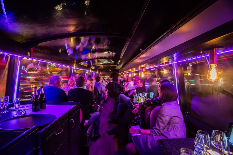 Paris: Bus Toqué Tour with 5-Course Dinner and Champagne - The sightseeing part: how the tablet guide keeps up at night