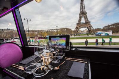 Paris: Bus Toqué Tour with 5-Course Dinner and Champagne - The meal: 5 courses, chef work, and the price-value math