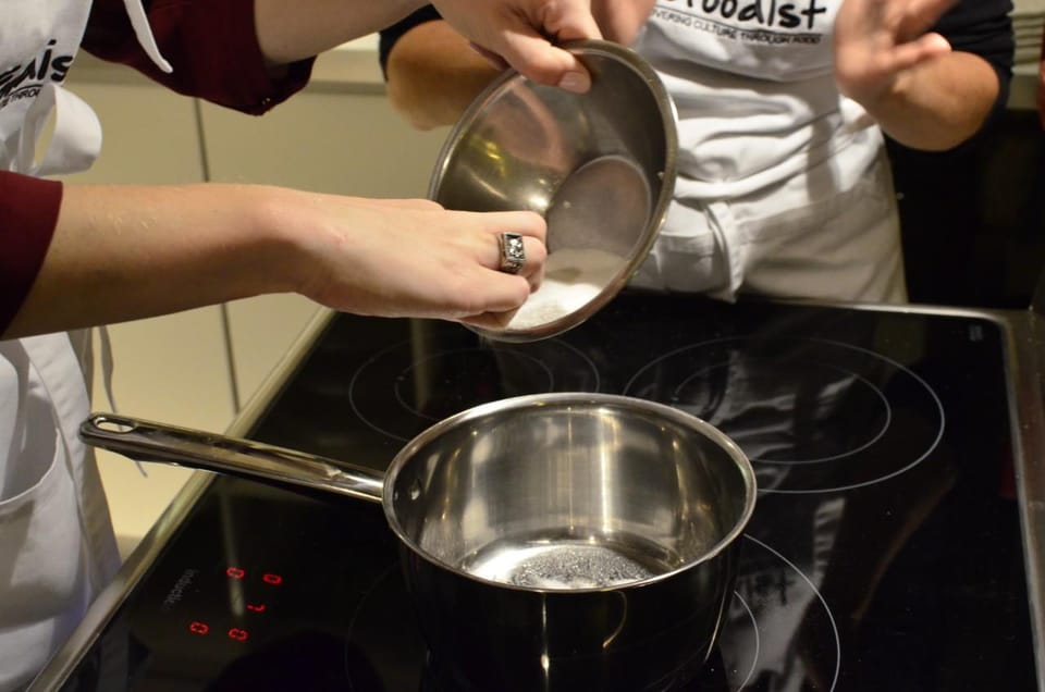 Paris Cooking Class: French Desserts Class - The dining room finale: coffee, tea, and white wine with your desserts