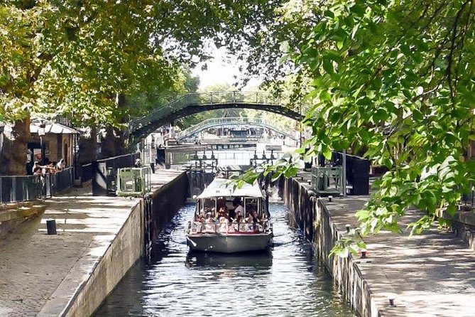 Paris: Cruise on The Canal Saint Martin and The Seine River - Canal Saint-Martin: trees, iron bridges, and cafés with a purpose