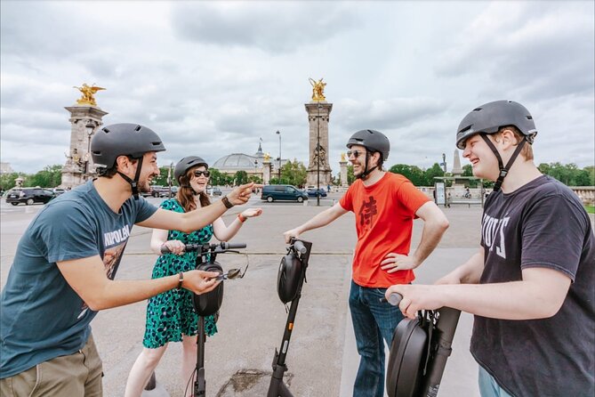 Paris E-Scooter Tour with fun & informative guide (small groups) - Grand Palais, the Seine, and Pont Alexandre III: Big Views That Make the Ride Worth It