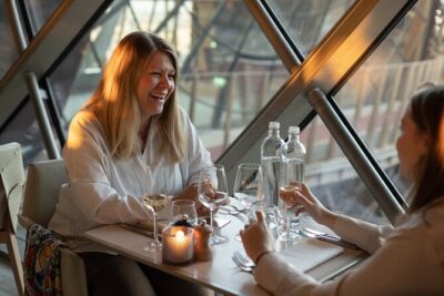 Paris Early Evening Dinner at Eiffel Tower's Madame Brasserie - The QR Mystery Game: A Small Detour That Keeps Things Moving