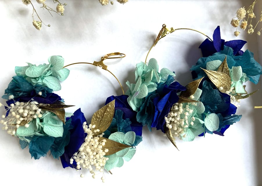 Paris: Floral Earrings workshop - A calm 90 minutes in Ile-de-France (not a rushed craft sprint)