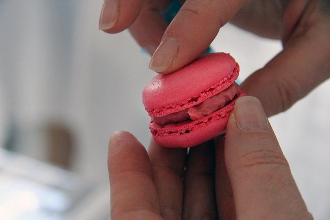 Paris French Macarons Small Group Baking Class with a Chef - Choosing two flavors: caramel, raspberry, and the chef’s balancing act