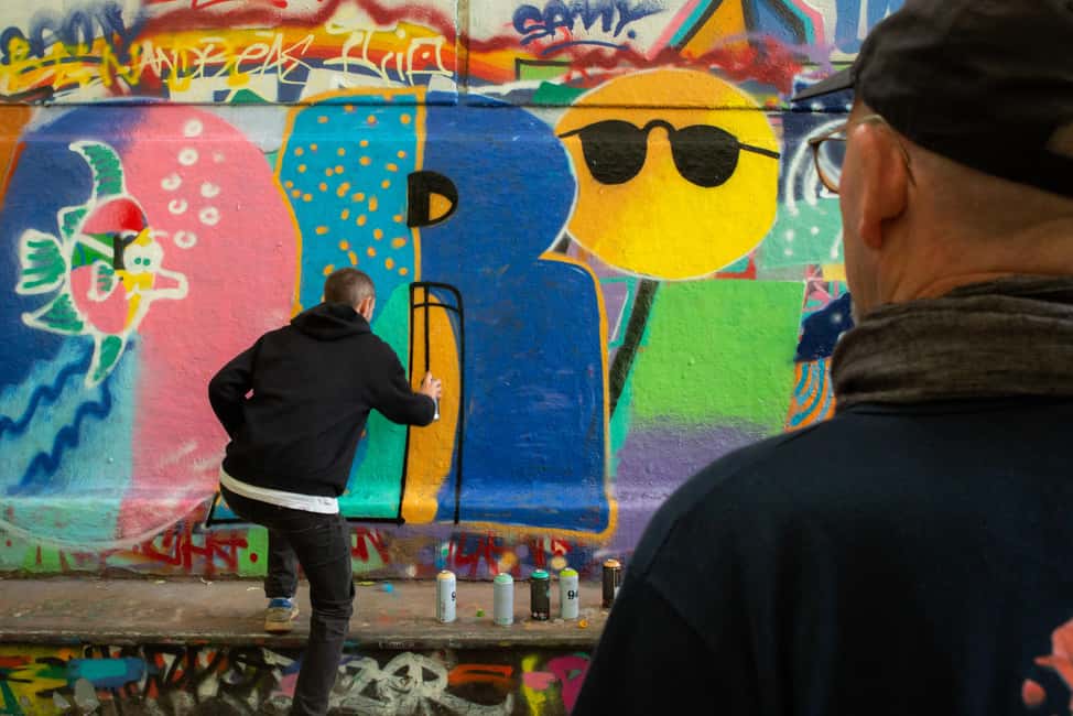 Paris: Graffiti and Street Art Workshop - The collective mural part: teamwork without losing your style