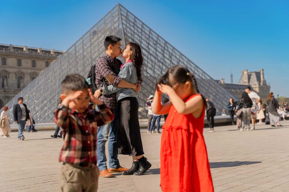 Paris: Louvre photoshoot or Seine bridges Eiffel Tower walk - Notre Dame to Tuileries: A Photo Route with a Softer Pace