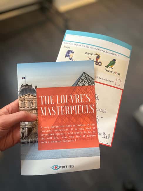 Paris Louvre : Private Treasure Hunt for Families or groups - Meeting at 8 Pl. du Carrousel and Walking Right In