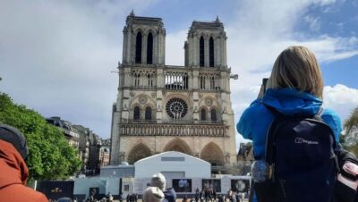 Paris: Notre Dame Exterior, Latin Quarter Tour and Pantheon - Notre Dame exterior and the 2019 fire reconstruction story