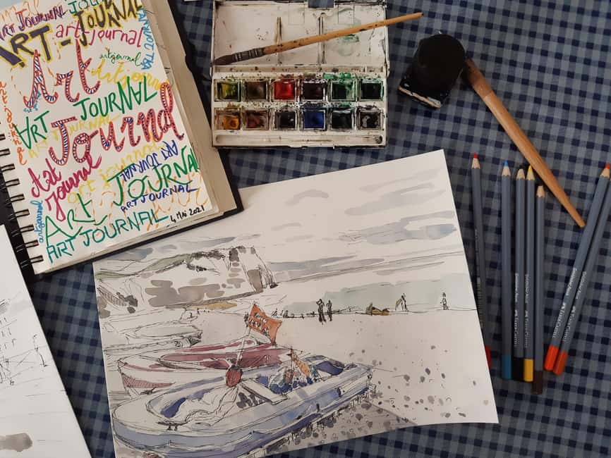 Paris: Plein Air Sketching Course, Drawing & Watercolor - Meeting Point at 9:30AM, Then Sketch at a Cafe