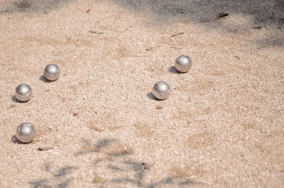 Paris: Pre-Dinner Drinks with Petanque Game (Bocce Ball) - Price and value: $287 for a private boules evening