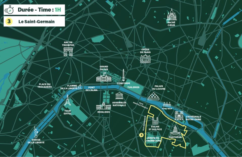 Paris : Private guided tour Rickshaw bike - Saint-Germain - Meeting Point and Timing: What You Should Plan For