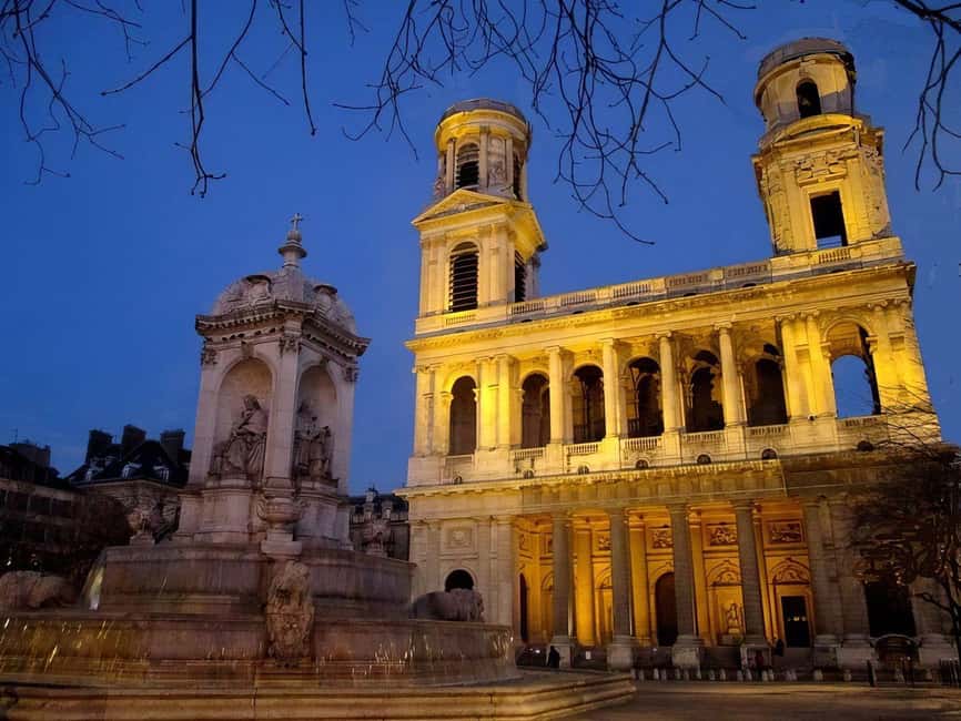 Paris - Private walking Food tour Latin Quarter-St Germain - Church of Saint-Sulpice: when the tour adds real structure