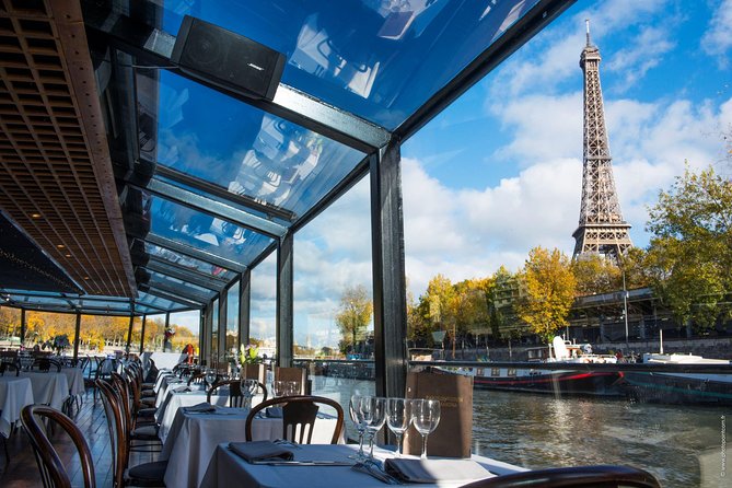 Paris Seine River Gourmet Lunch Cruise with Champagne Option - Drinks and upgrades: Champagne and window seating