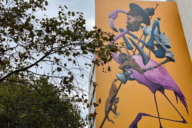 Paris Street Art, smartphone audioguided tour - OBEY: a serious message on the wall