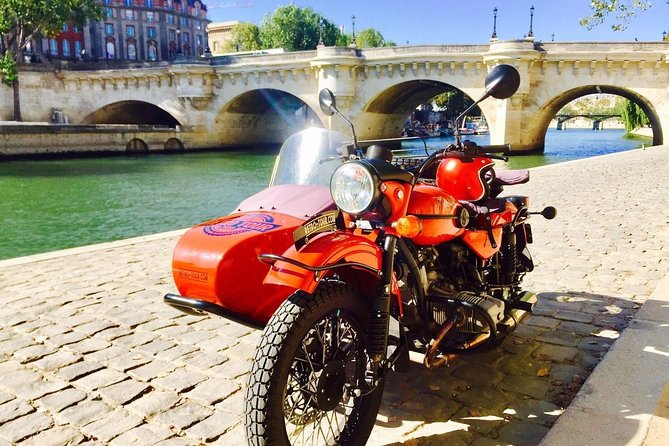 Paris Vintage Private & Bespoke Tour on a Sidecar Motorcycle - Vintage Sidecar Pickup at Place Saint-Michel
