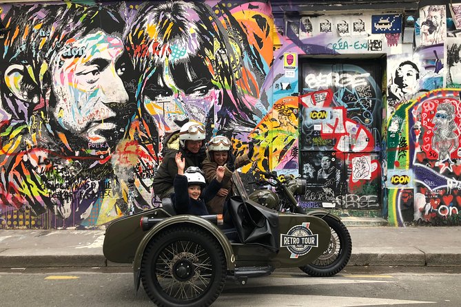 Paris Vintage Private City Tour on a Sidecar Motorcycle - The I love you wall and Orchamps: Montmartre without the overrun feeling