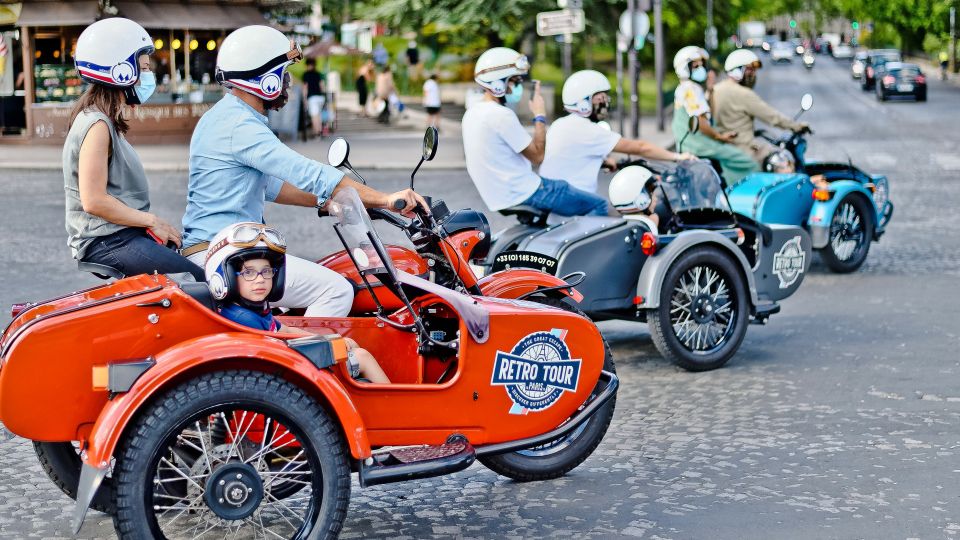 Paris Vintage Sidecar Premium & Private Half-Day Tour - The 2-hour itinerary: how the big sights get packed in