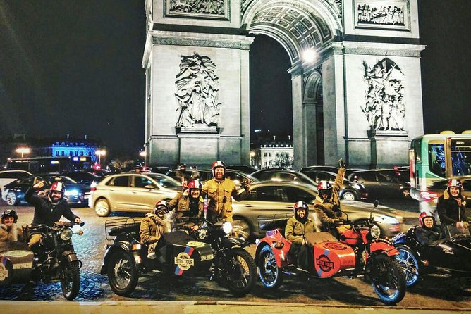 Paris Vintage Tour by Night on a Sidecar with Champagne - Montmartre’s calmer lanes, then Sacré-Cœur inside