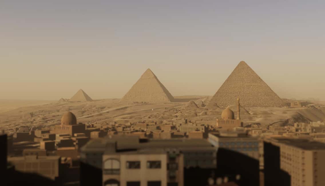 Paris: VR Experience "L'Horizon de Khéops" - The Sphinx moment: a visual cue for scale and orientation