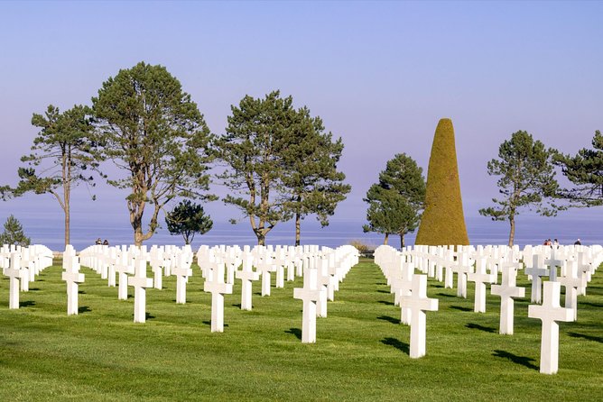 Pointe du Hoc,Omaha Beach, American Cemetery - Day trip from Paris to Normandy - Getting there in comfort: private minivan, mobile ticket, and a guide who keeps it moving