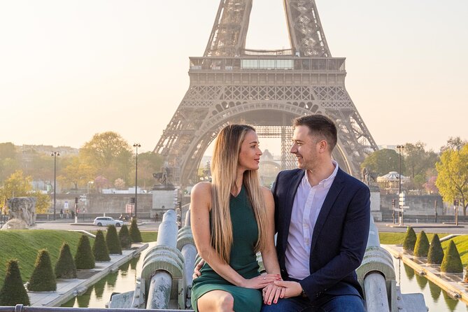 Private Guided Professional Photoshoot by the Eiffel Tower - How Max guides poses around the Eiffel Tower district