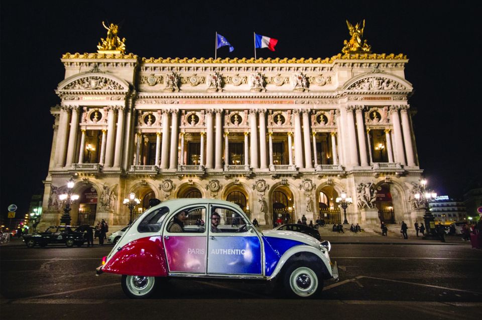 Private tour of Paris by Night with Champagne - From Your Hotel to the Champs-Élysées and Arc de Triomphe